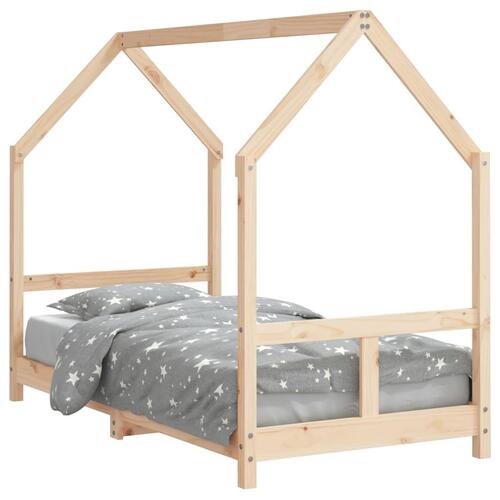 Sengeramme til juniorseng 80x160 cm massivt fyrretræ