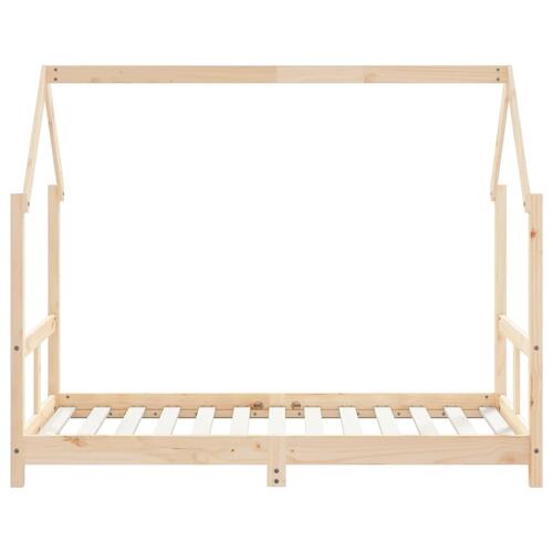Sengeramme til juniorseng 80x160 cm massivt fyrretræ