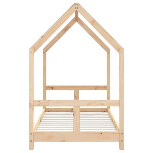 Sengeramme til juniorseng 80x160 cm massivt fyrretræ
