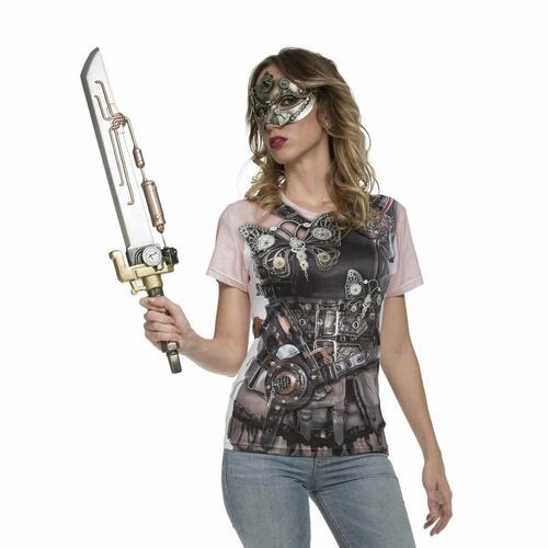 Kostume til voksne Steampunk T-shirt S