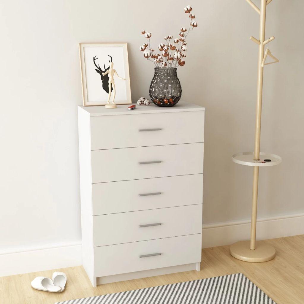 Opbevaringsskab spånplade 71 x 35 x 106 cm hvid