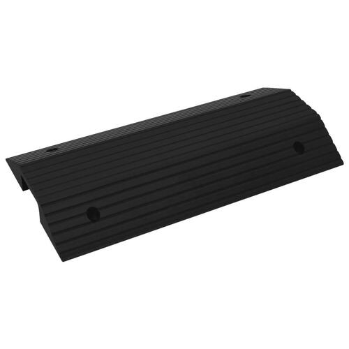 Tærskelramper broform 2 stk. 80x40x8 cm gummi