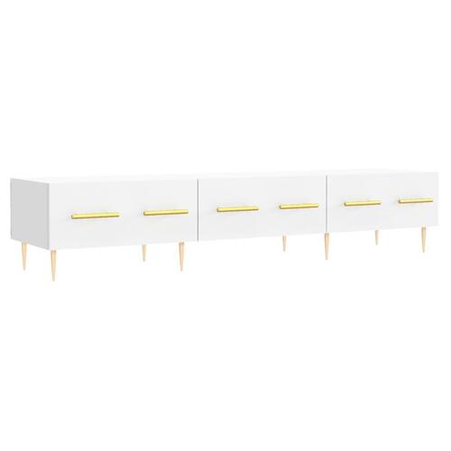 Tv-bord 150x36x30 cm konstrueret træ hvid