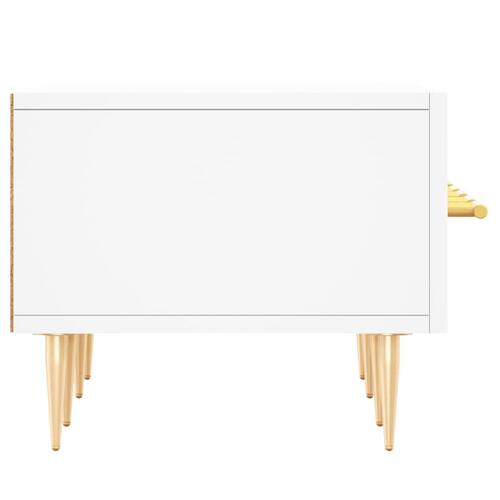 Tv-bord 150x36x30 cm konstrueret træ hvid