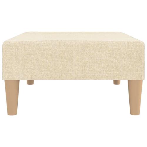 Fodskammel 78x56x32 cm stof cremefarvet