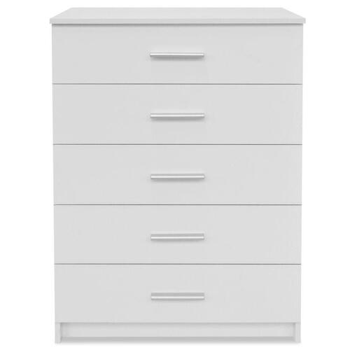 Opbevaringsskab spånplade 71 x 35 x 106 cm hvid