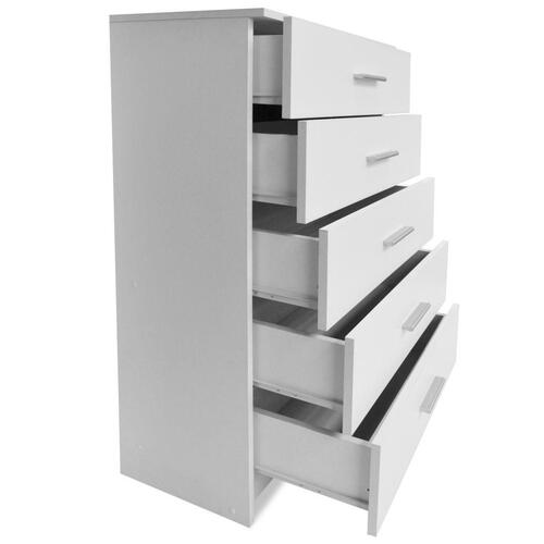 Opbevaringsskab spånplade 71 x 35 x 106 cm hvid