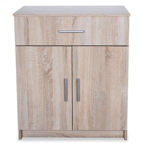 Skænk konstrueret træ 71x35x88 cm egetræsfarvet