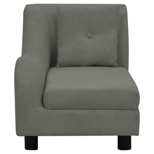 Hundesofa med pude 83x44x44 cm plys mørkegrå