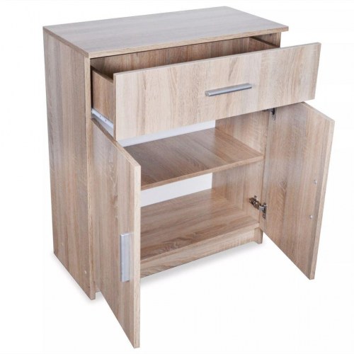 Skænk konstrueret træ 71x35x88 cm egetræsfarvet