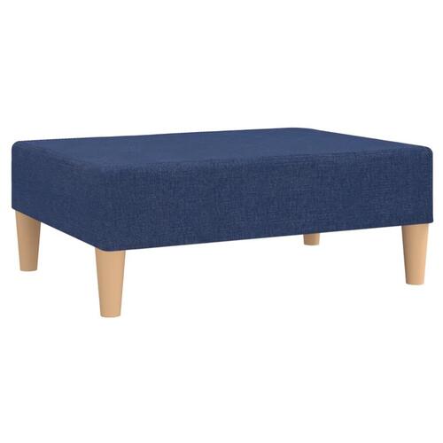 Fodskammel 78x56x32 cm stof blå