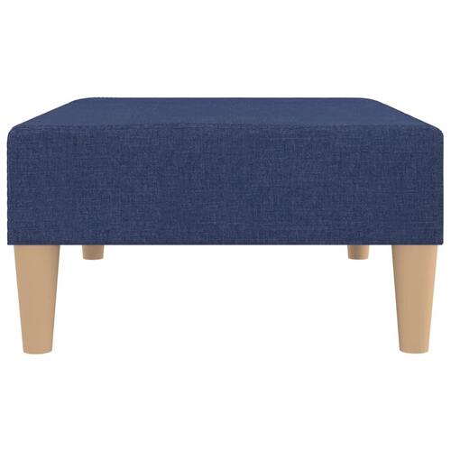 Fodskammel 78x56x32 cm stof blå