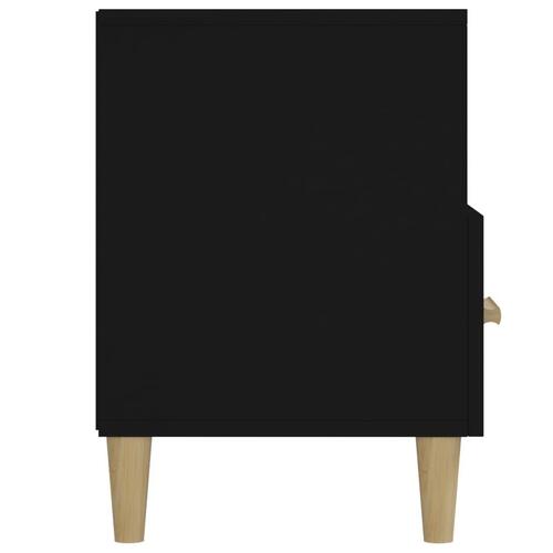 Tv-bord 102x36x50 cm konstrueret træ sort