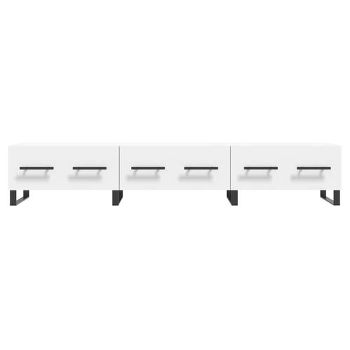 Tv-bord 150x36x30 cm konstrueret træ hvid