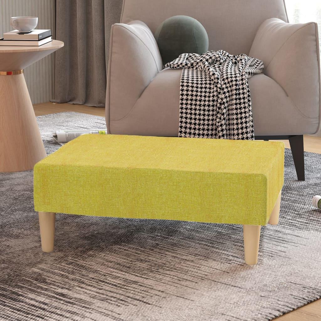 Fodskammel 78x56x32 cm stof grøn