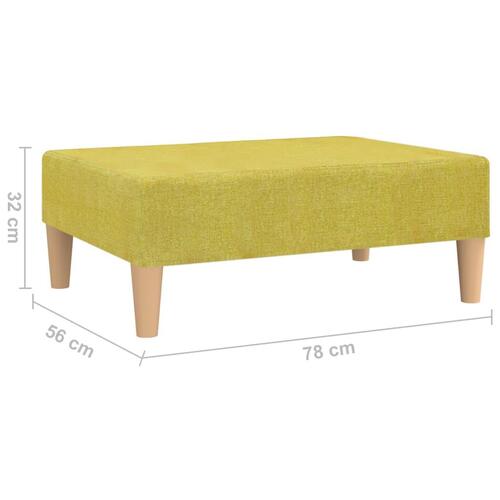 Fodskammel 78x56x32 cm stof grøn