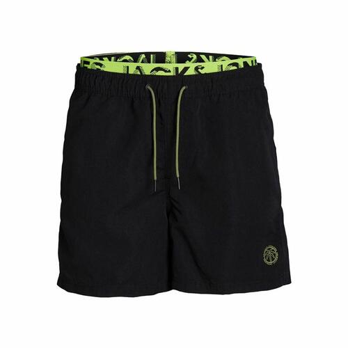 Børne Badetøj Jack & Jones Jjswim Db Wb Neon Sort 122-128 cm