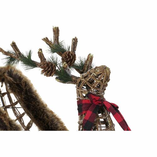 Kælk Natur Metal flet Plastik Rensdyr 68 x 20 x 47 cm