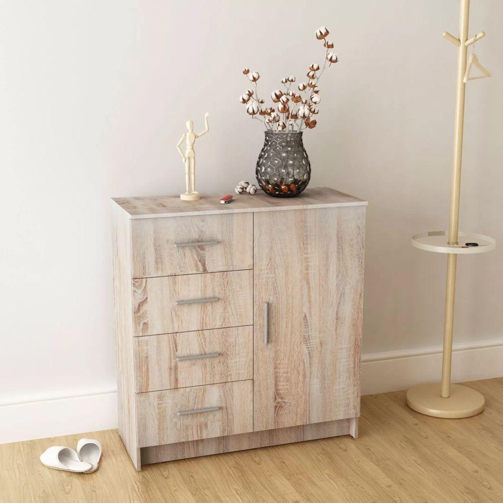 Skænk konstrueret træ 79 x 35 x 88 cm eg