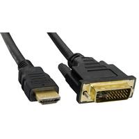 HDMI til DVI-kabel Akyga AK-AV-11 Sort 1,8 m