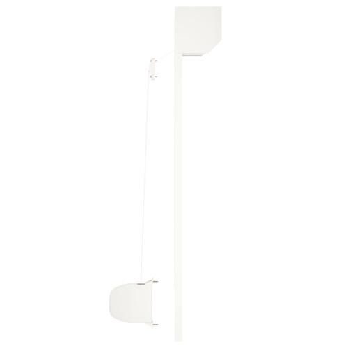 Rulleskodder 70x100 cm aluminium hvid