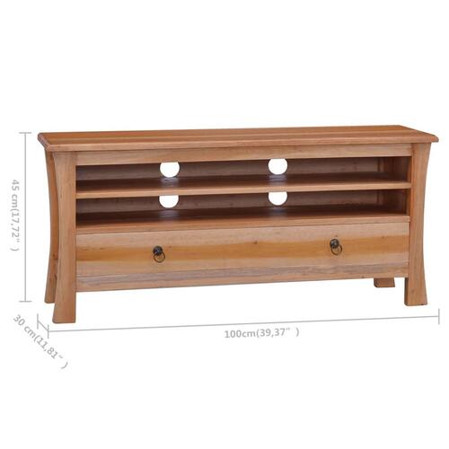 Tv-skab 100x30x45 cm massivt mahognitræ