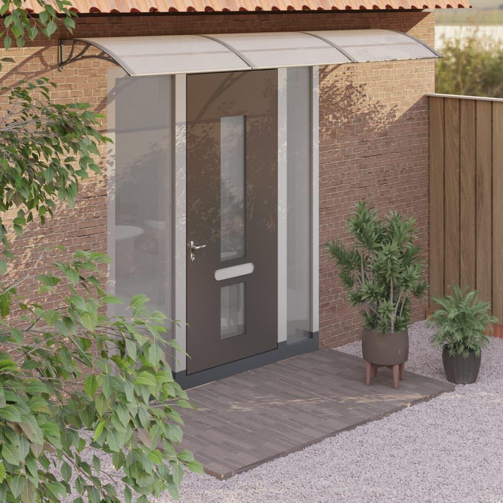 Dørbaldakin 300x75 cm polycarbonat grå