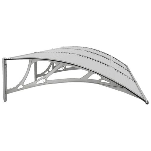 Dørbaldakin 300x75 cm polycarbonat grå