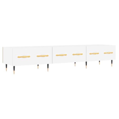 Tv-bord 150x36x30 cm konstrueret træ hvid