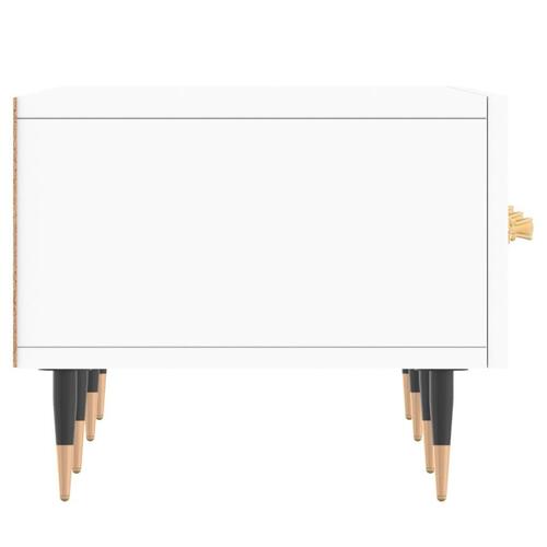 Tv-bord 150x36x30 cm konstrueret træ hvid