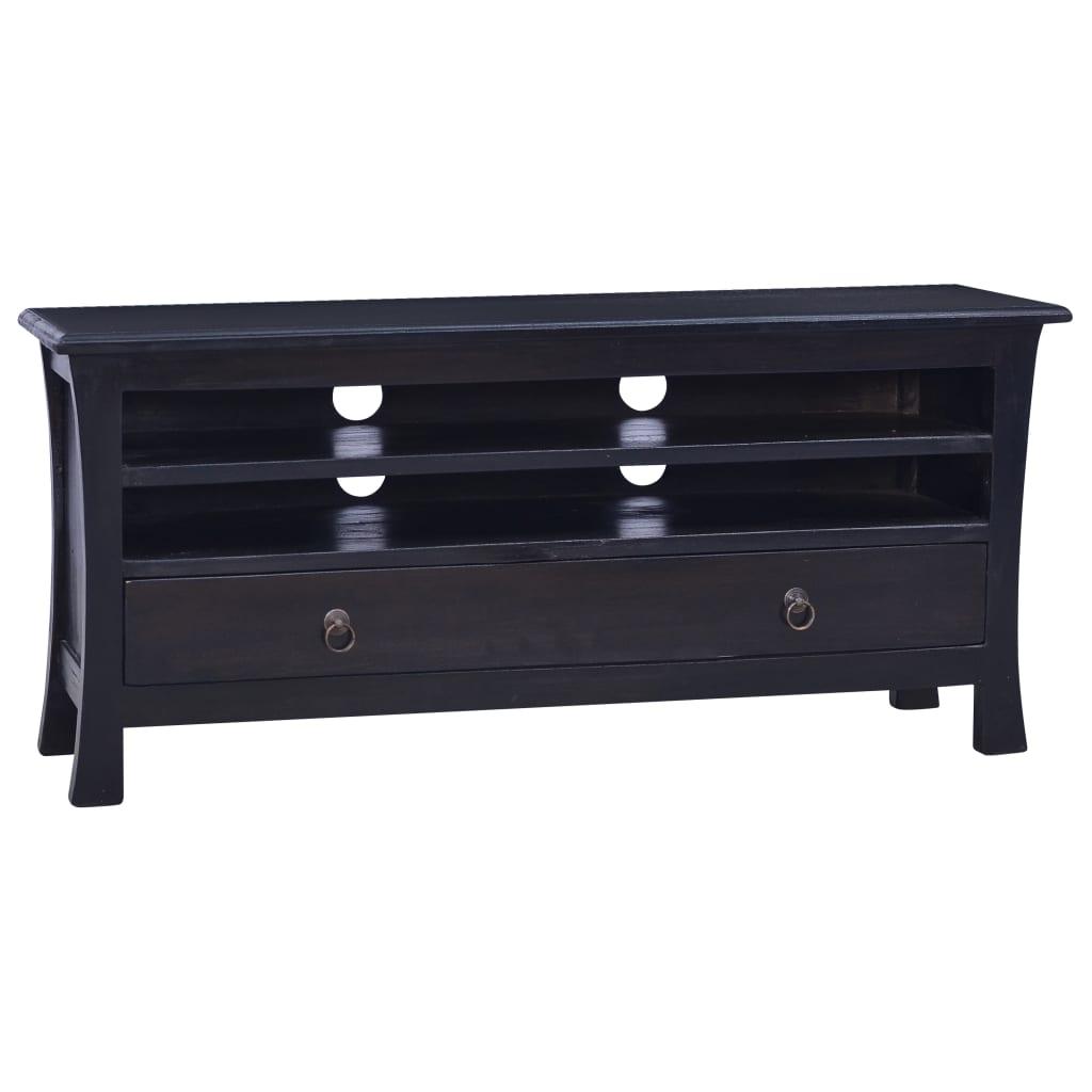 Tv-skab 100x30x45 cm massivt mahognitræ mørkebrun