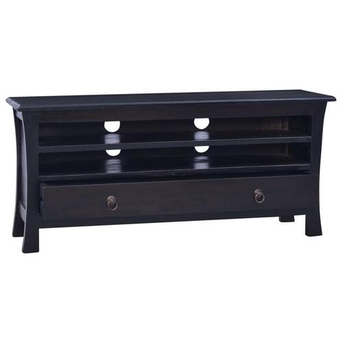 Tv-skab 100x30x45 cm massivt mahognitræ mørkebrun