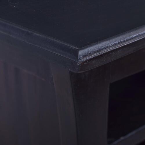 Tv-skab 100x30x45 cm massivt mahognitræ mørkebrun