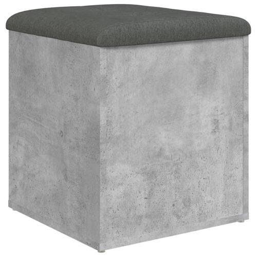 Skobænk 42x42x45 cm konstrueret træ betongrå