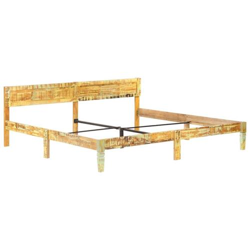 Sengestel 200x200 cm massivt genbrugstræ
