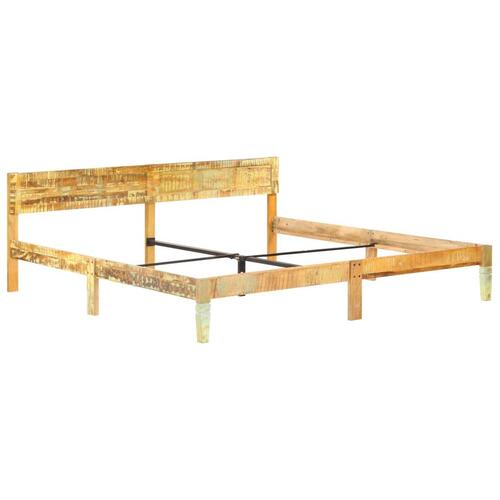 Sengestel 200x200 cm massivt genbrugstræ