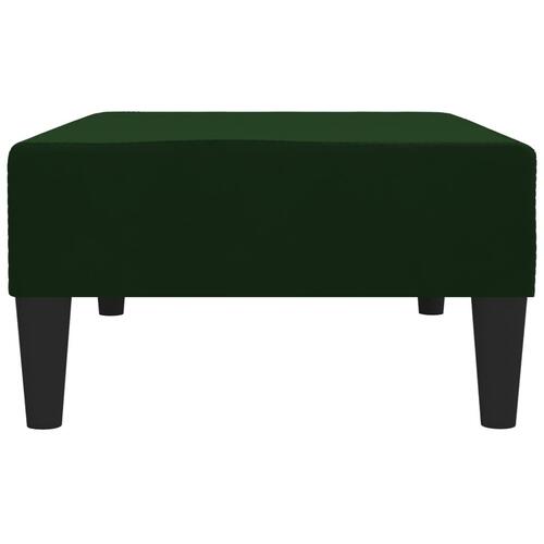 Fodskammel 78x56x32 cm fløjl mørkegrøn