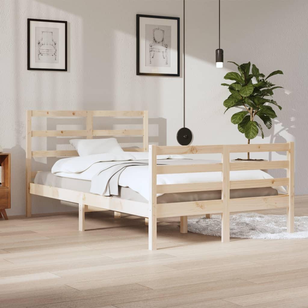 Sengeramme 120x200 cm massivt fyrretræ
