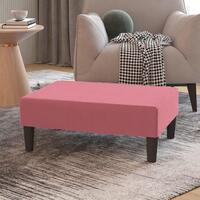 Fodskammel 78x56x32 cm fløjl pink