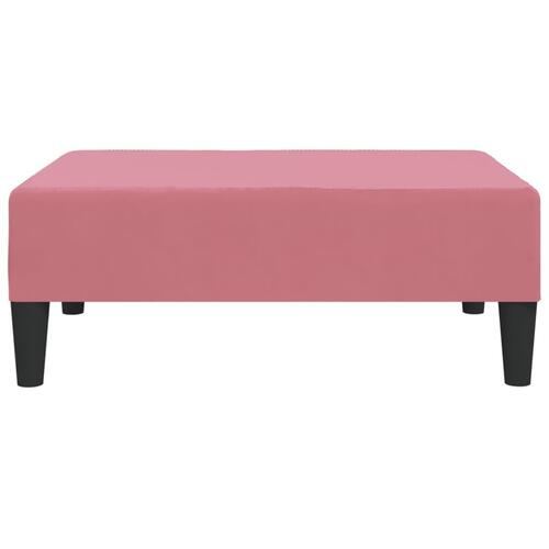 Fodskammel 78x56x32 cm fløjl pink
