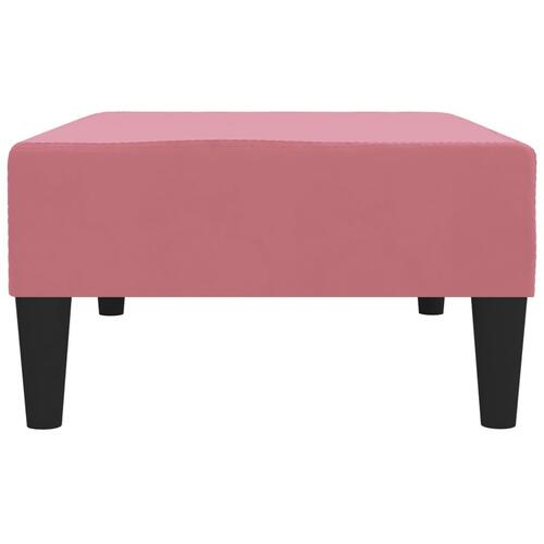 Fodskammel 78x56x32 cm fløjl pink