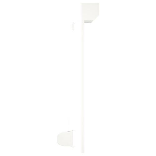 Rulleskodder 100x130 cm aluminium hvid