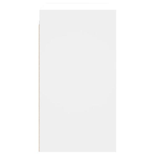 Vægskab med glaslåger 68x37x68,5 cm hvid