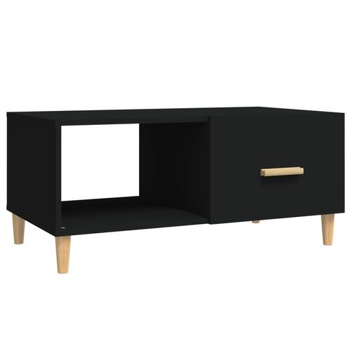 Sofabord 89,5x50x40 cm konstrueret træ sort