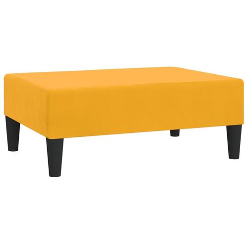 Fodskammel 78x56x32 cm fløjl gul