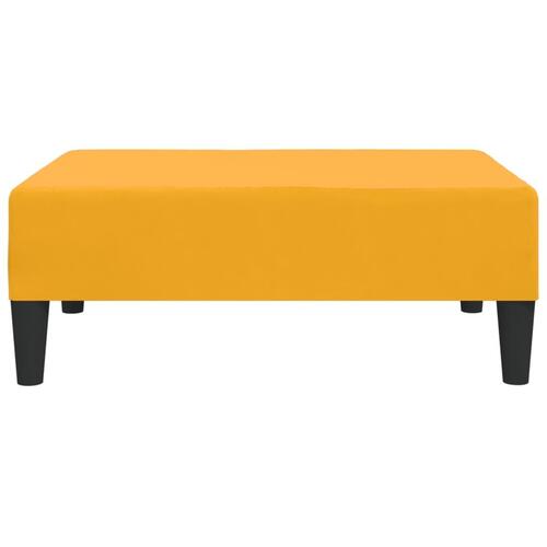 Fodskammel 78x56x32 cm fløjl gul