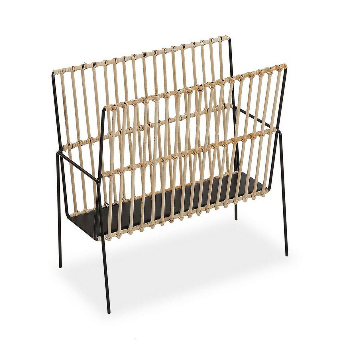 Versa tidsskriftholder i metal, harpiks og træ MDF - 19 × 35,5 × 36 cm