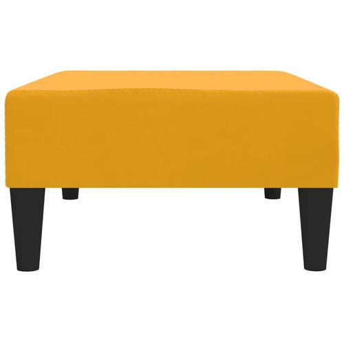 Fodskammel 78x56x32 cm fløjl gul