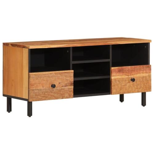 Tv-bord 100x33x46 cm massivt akacietræ