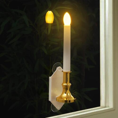 Soldrevne LED-stearinlys 6 stk. varmt hvidt lys